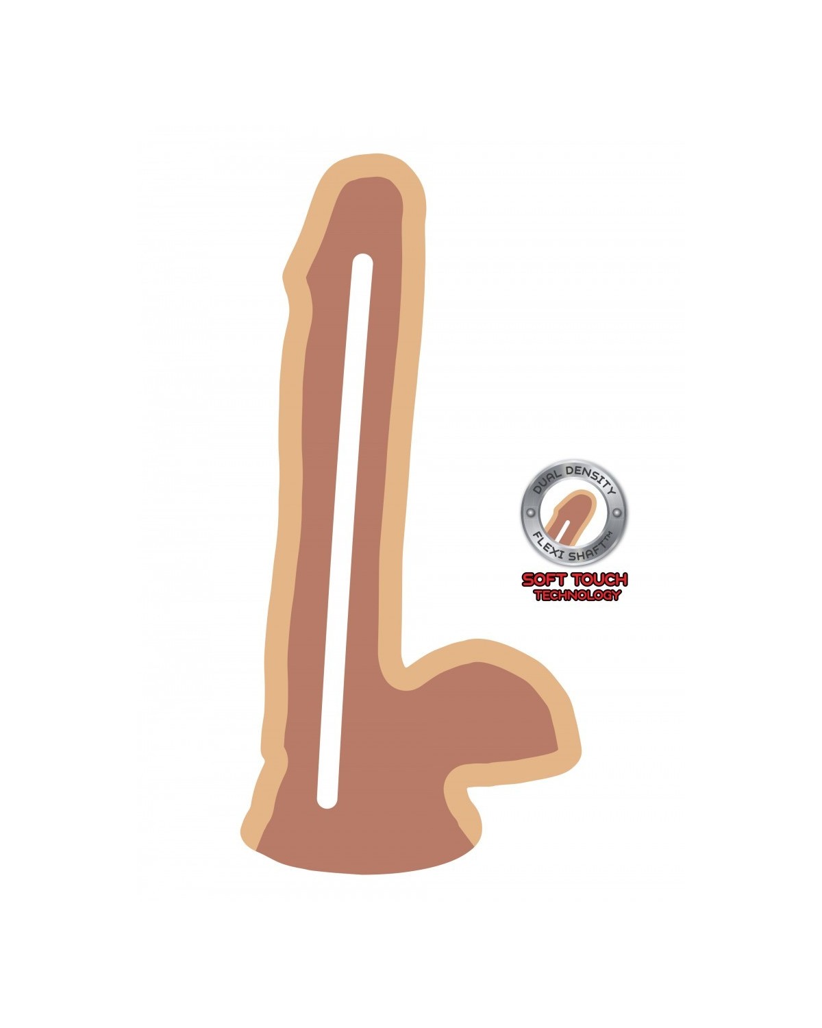 Gode Ventouse avec Testicules Dual Density Cock 6 - ToyJoy