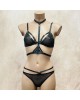 Ensemble_3_Pièces_Soutien_gorge_Harnais_String_Assorti