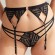 Porte-Jarretelles en Dentelle Graphique ‘Fizzy’ – Valege Lingerie