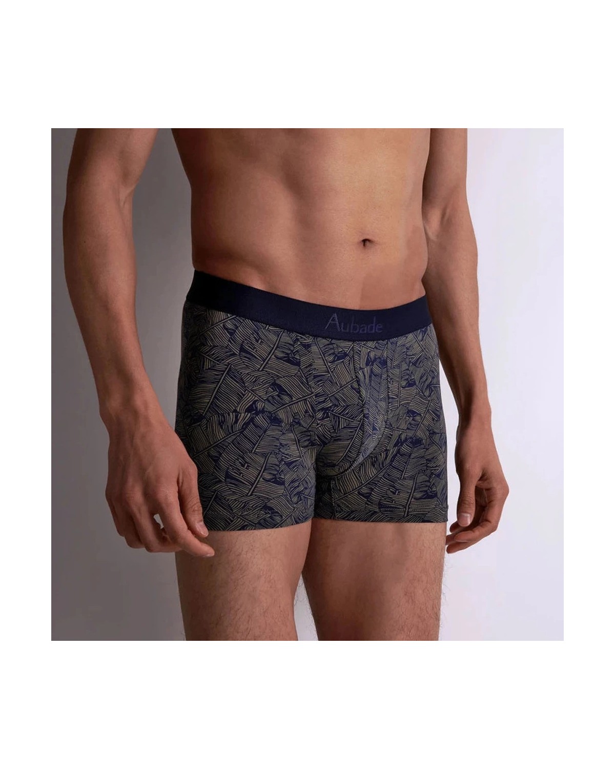 Boxer_Homme_Marine_Palm_Aubade_Lingerie