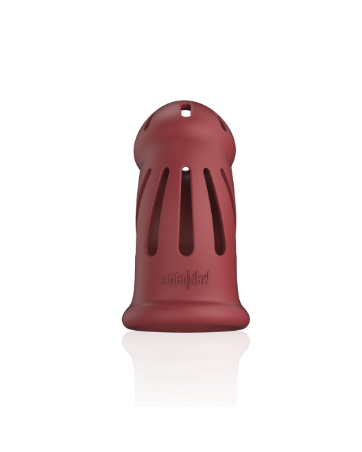 Cage de chasteté en silicone V4 Petit dispositif antivol pour homme  multicolore Kink rouge noir fétiche -  France