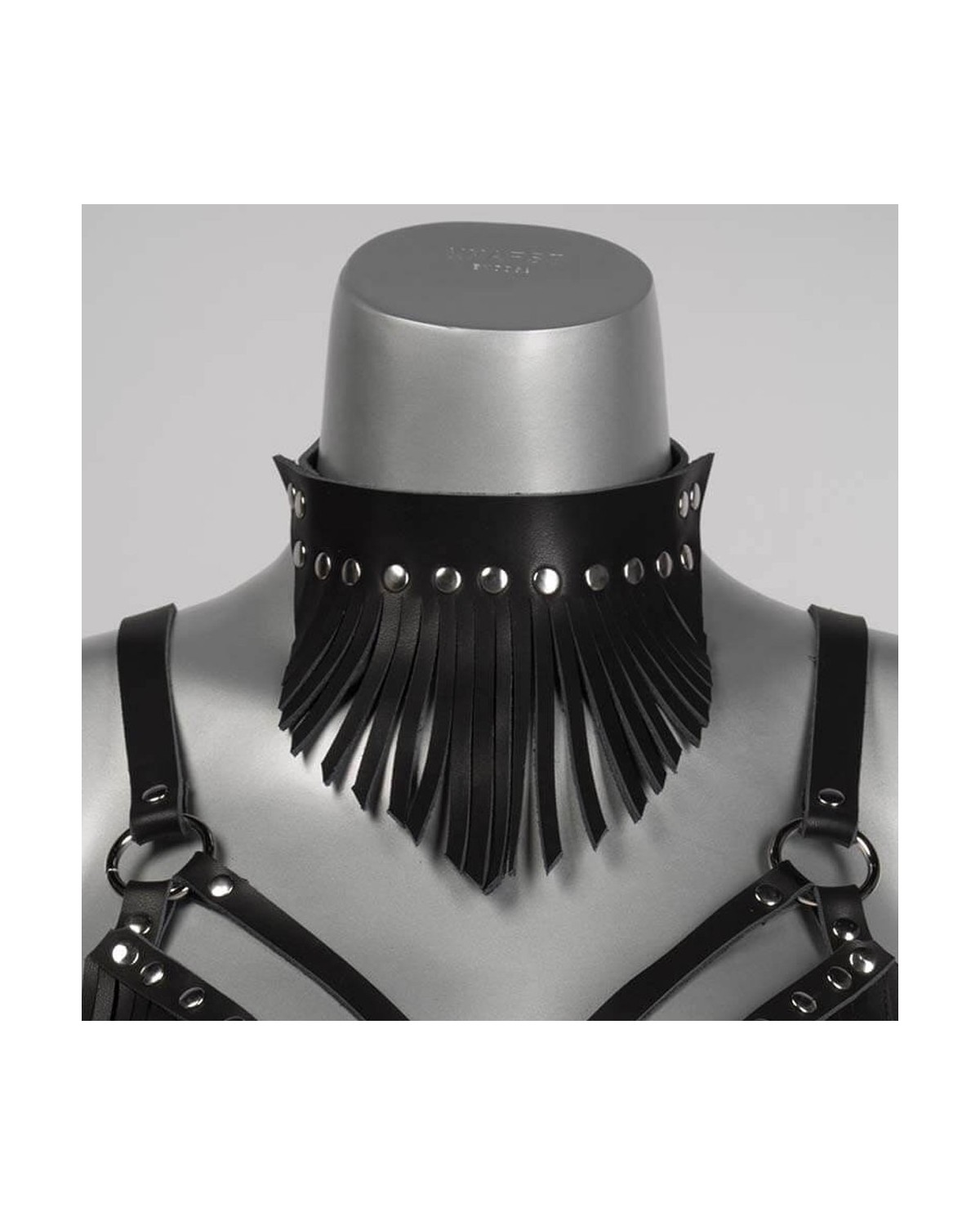 collier-ras-de-cou-cuir-fringe-voyeurx-noir