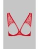 Soutien-Gorge Seins Nus Rouge Accroche C½ur - Maison Close