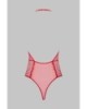 Body String Ouvrable Rouge Accroche C½ur - Maison Close