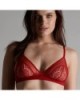 Soutien-Gorge Triangle Rouge Accroche C½ur - Maison Close