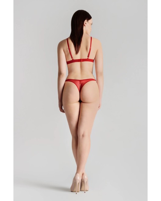 String Ouvrable Rouge Accroche C½ur - Maison Close