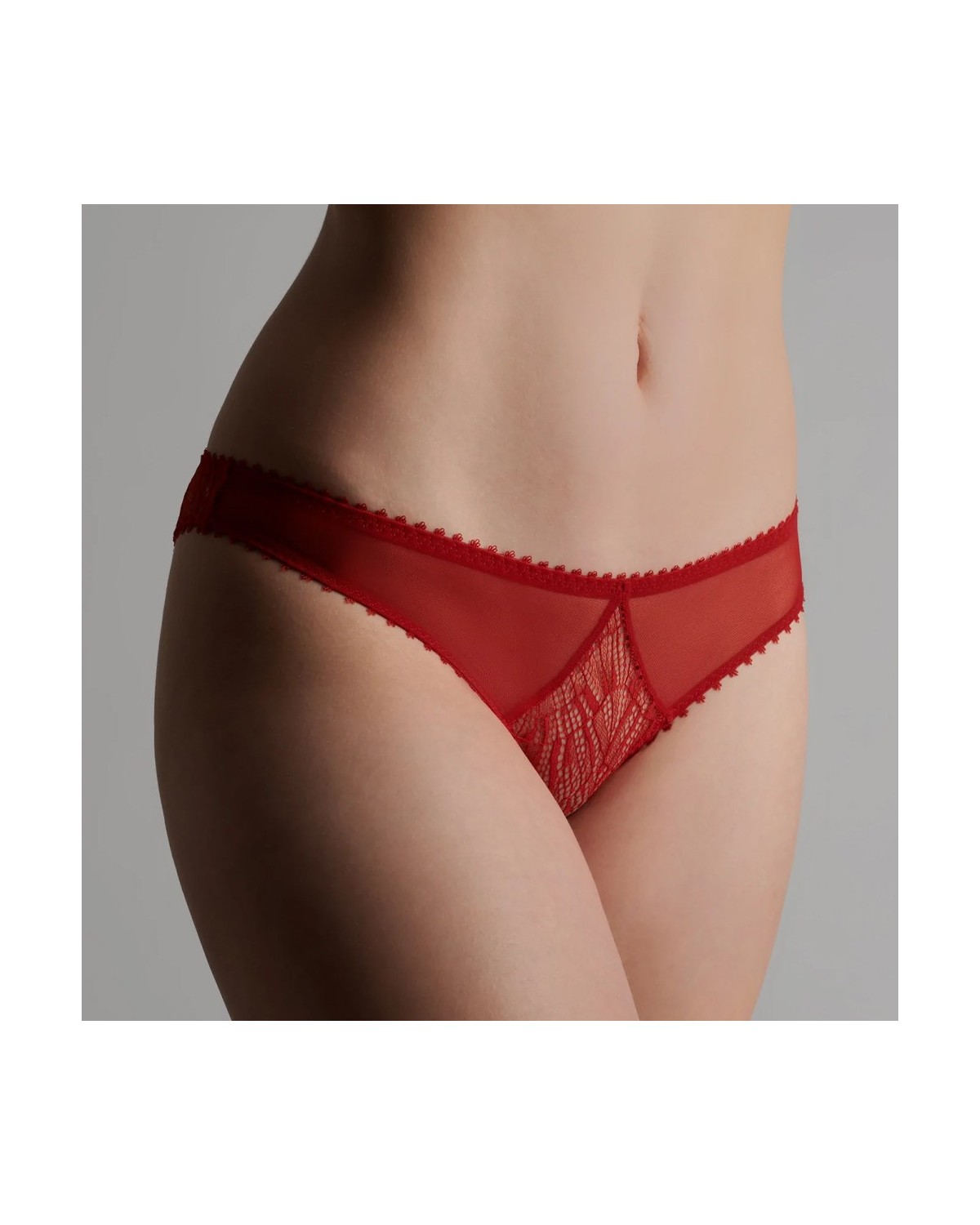 Culotte Sexy Rouge Accroche C½ur - Maison Close