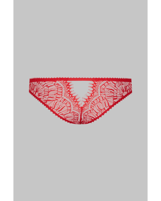 Culotte Sexy Rouge Accroche C½ur - Maison Close