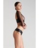 Tanga Bandeau en Simili Cuir Chambre Noire - Maison Close