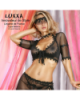 Caraco Noir en Tulle Transparent Balance - Luxxa