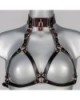 Soutien-Gorge Harnais Ouvert en Cuir Lock - VoyeurX