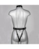 Body String Ouvert en Cuir Lock - VoyeurX