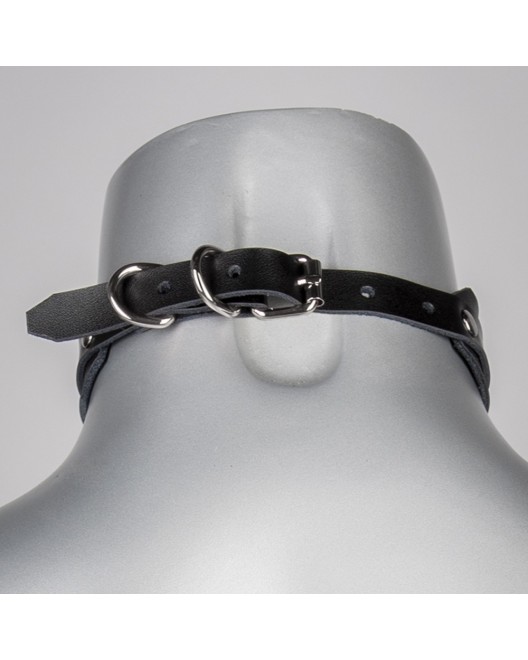 Collier Ras-De-Cou en Cuir Insolence - VoyeurX