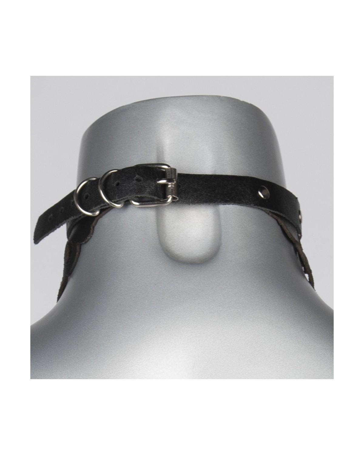 Collier en Cuir Noir Lucy - VoyeurX