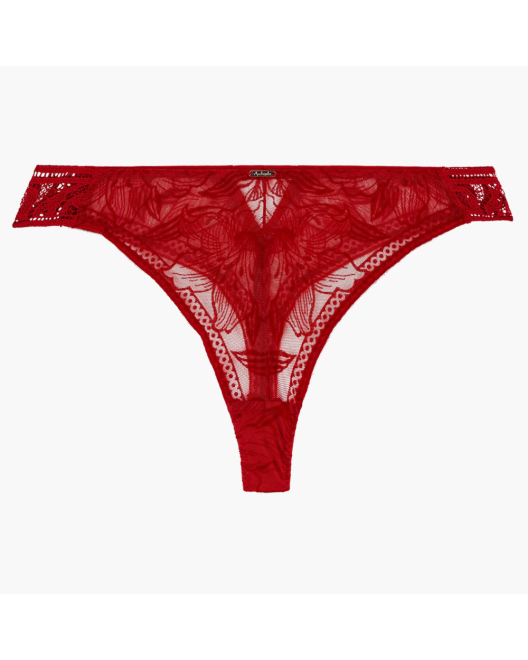 Tanga en Tulle Floqué C½ur à Corps - Aubade Lingerie