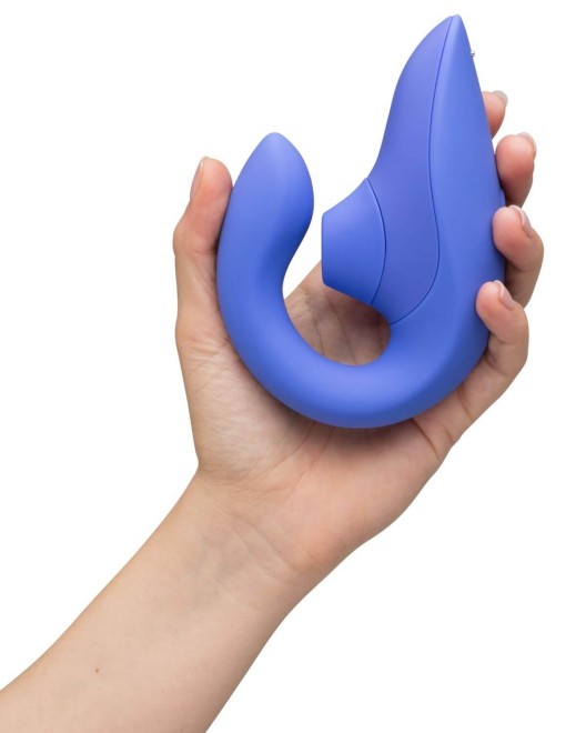 double-stimulateur-clitoris-point-g-womanizer-blend-bleu