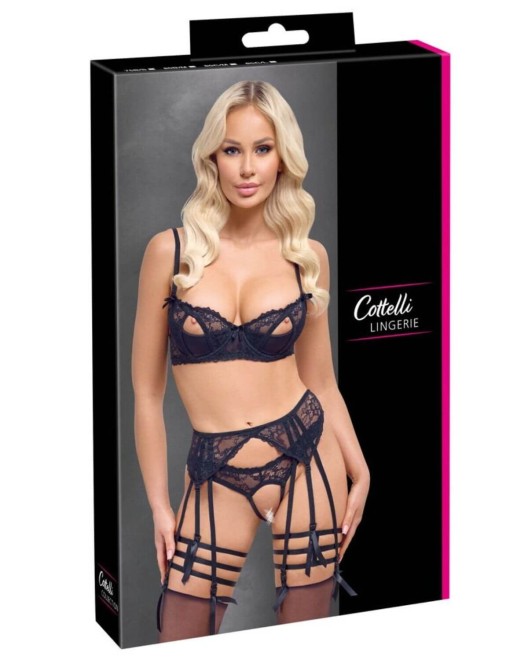 ensemble-lingerie-ouverte-dentelle-cottelli-collection-noir