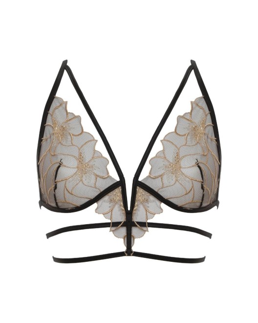 soutien-gorge-triangle-delicate-nimph-noir-or-prelude-jolidon