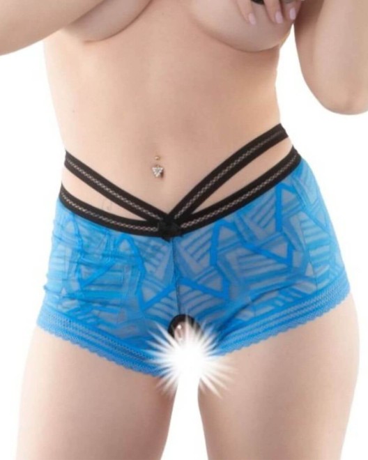 shorty-ouvert-dentelle-bleu-eros-veneziani