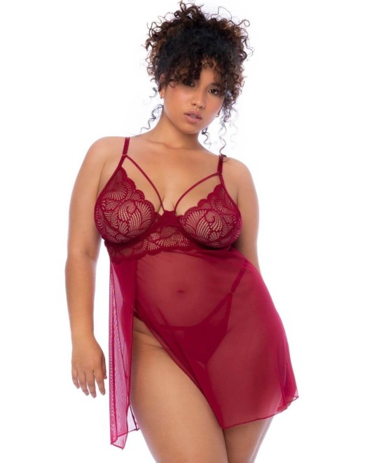 nuisette-fendue-grande-taille-mapale-lingerie-rouge