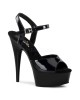 "6"" Stiletto Hell Ankle Strap PF Sandal"